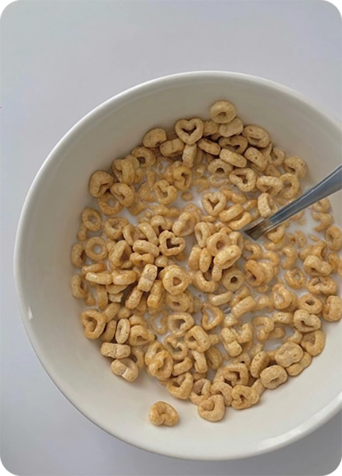bol de céréales avoine et miel
